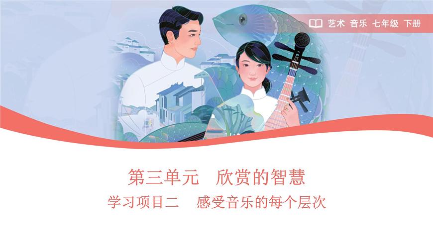 初中  音乐  人教版（2024）  七年级下册第三单元+欣赏的智慧+学习项目二+感受音乐的每个层次（简谱）+课件(PPT)第1页