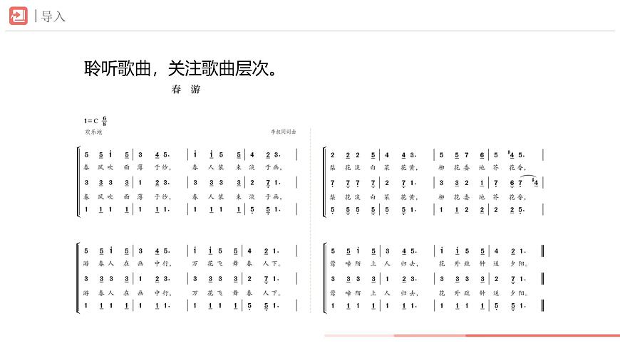 初中  音乐  人教版（2024）  七年级下册第三单元+欣赏的智慧+学习项目二+感受音乐的每个层次（简谱）+课件(PPT)第2页