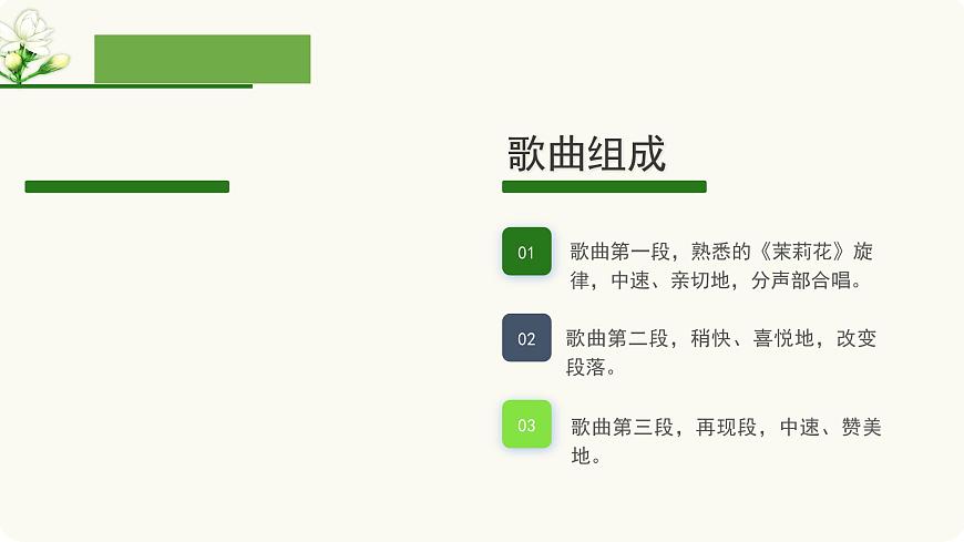 人教版音乐7上第二单元项目一《茉莉花》课件第7页