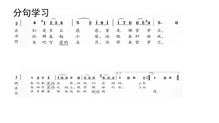 人教版音乐7上第四单元项目一《渴望春天》课件第6页
