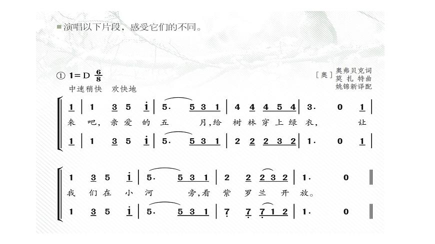人教版音乐7上第四单元项目一《渴望春天》课件第8页