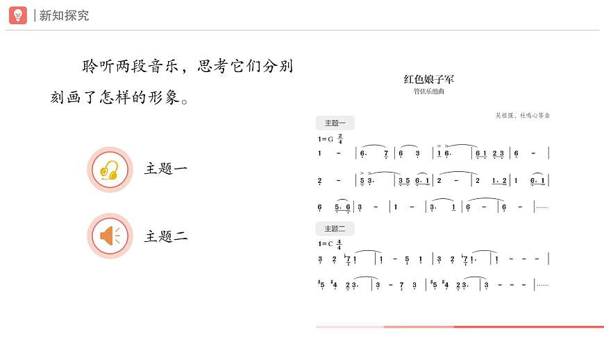 第二单元　人教版艺术音乐七年级上册，音乐的独特魅力学习项目二 音乐为什么会让人浮想联翩？课件（简谱）第8页