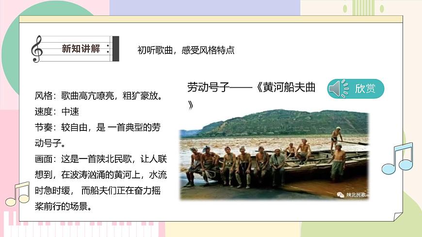 湘教版七年级音乐上册第二单元第一课时汉族民歌 课件第6页
