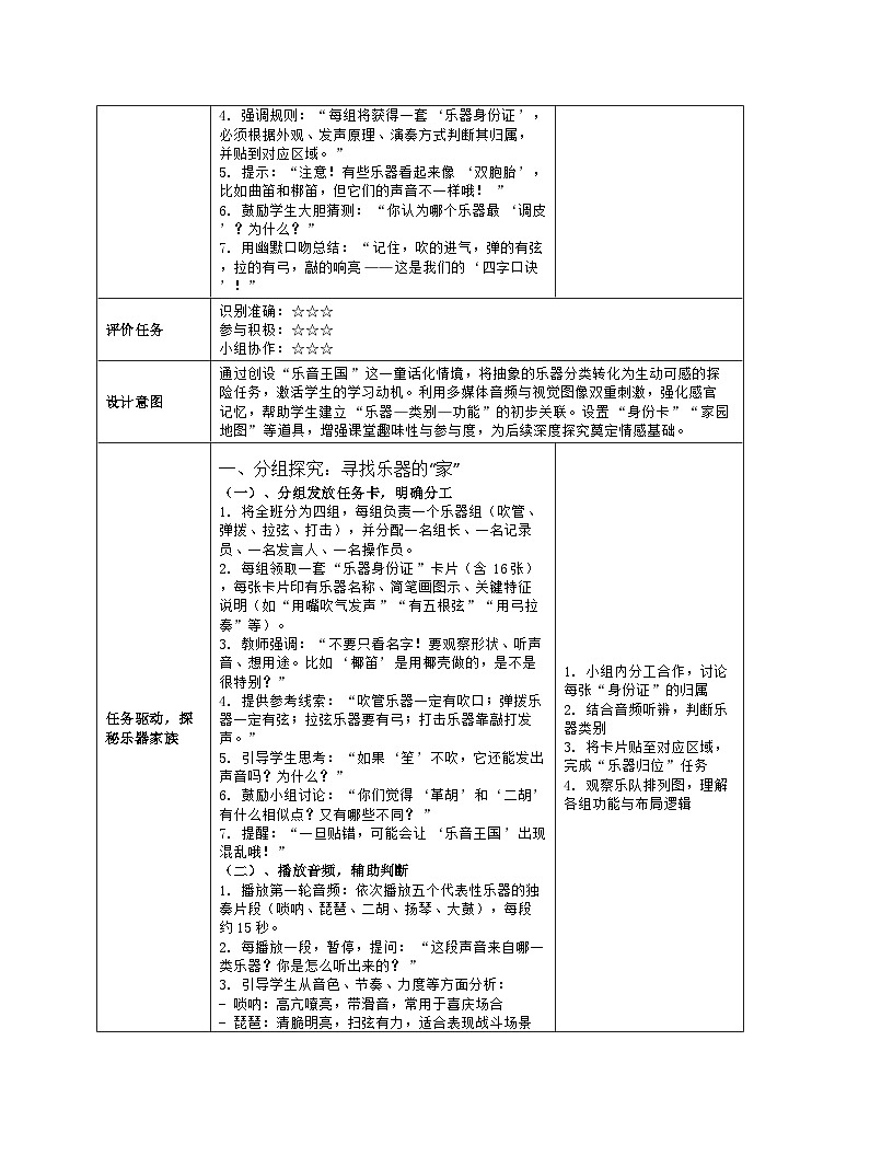 《第四单元 多姿多彩的乐音世界：音乐知识 中国民族乐器》教学设计（表格版）-2025-2026学年湘艺版（2024）音乐七年级上册第3页