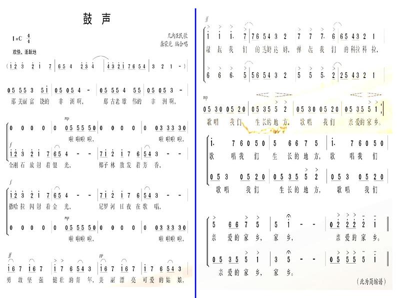 湘艺版九年级上册音乐第四单元鼓声(18张) 课件02