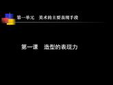 第一單元第1課 造型的表現(xiàn)力--初中美術(shù)人教版八年級(jí)上冊(cè)同步課件
