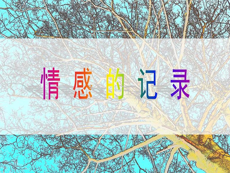 苏少版七年级美术上册 第3课 情感的记录课件PPT01