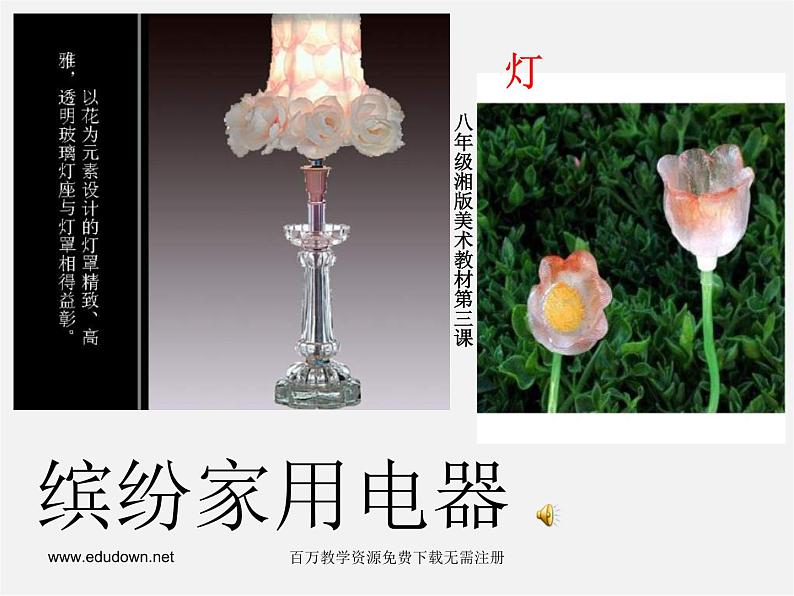 湘教版美术八上第三课《缤纷家用电器》ppt课件3第1页