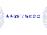 浙美版美術(shù)八年級(jí)上冊(cè)第10課 瓷器之美 課（16張PPT）
