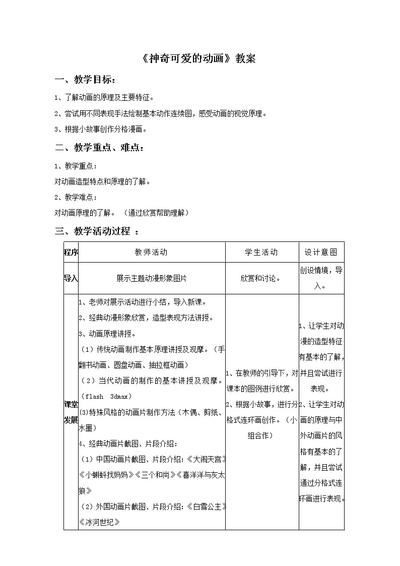 神奇可爱的动画PPT课件免费下载01