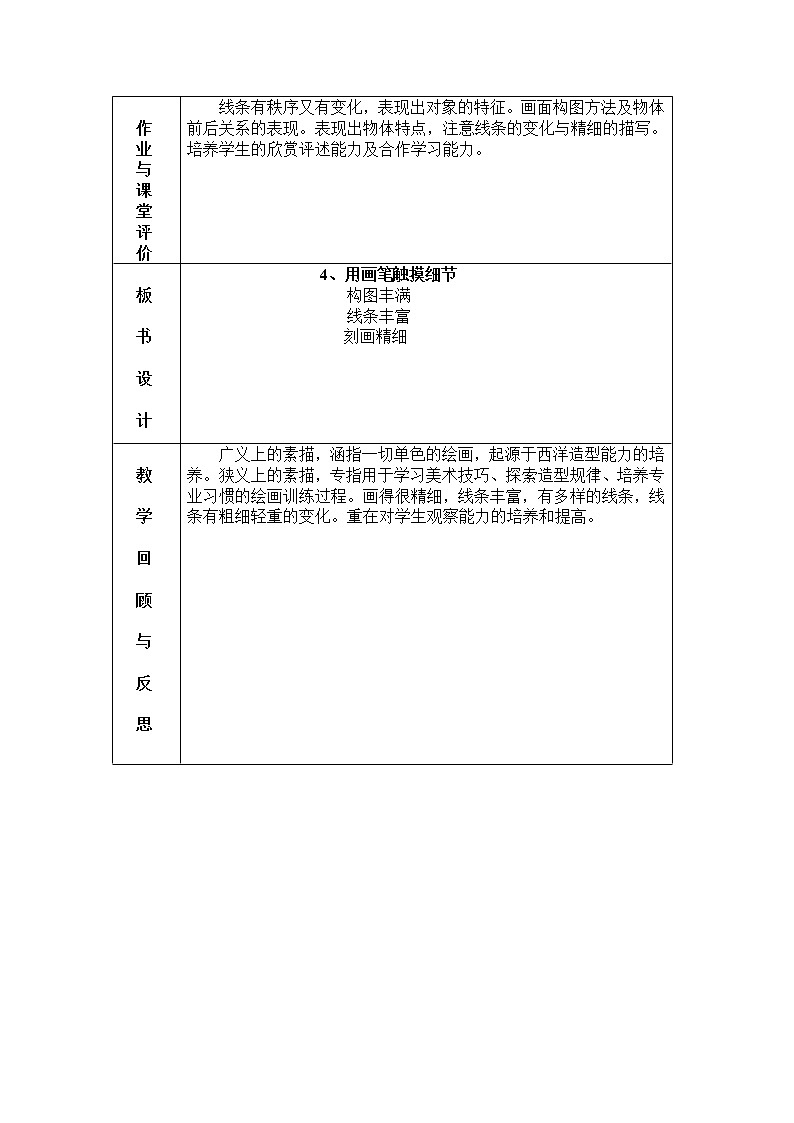 美术八年级上湘教版4用画笔触摸细节教案（2课时）第3页