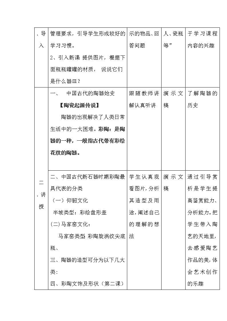 河北美术出版社初中美术七年级下册 8.中国古代彩陶艺术  教案02