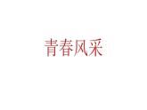 浙美版初中美术八年级下册   6.青春风采   课件