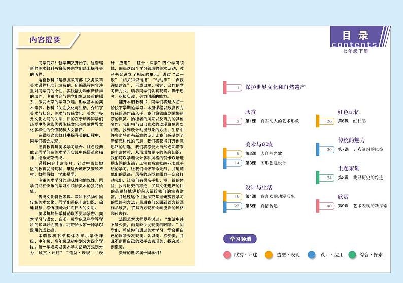 赣美版美术七年级下册电子课本第3页