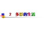 赣美版九下美术 2多彩的生活  课件