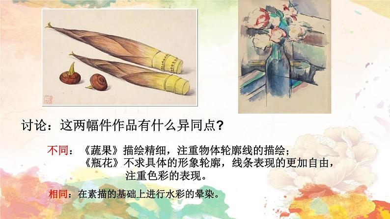 初中美术浙人美版八年级下册铅笔淡彩部优课件第6页