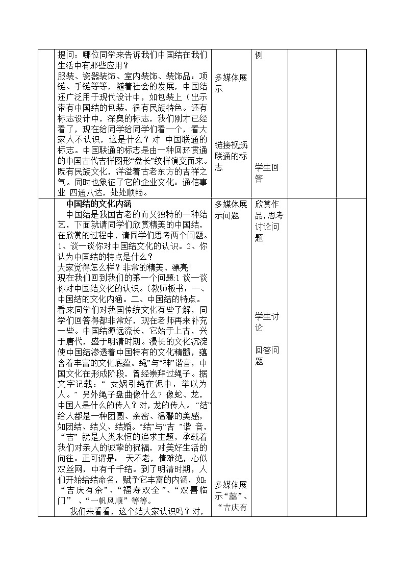 人教版九上美术  2.2编结艺术  教案02