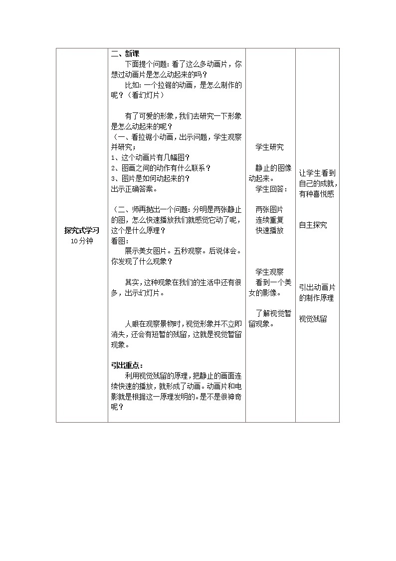 冀美版七上美术 13会动的图画 教案第2页
