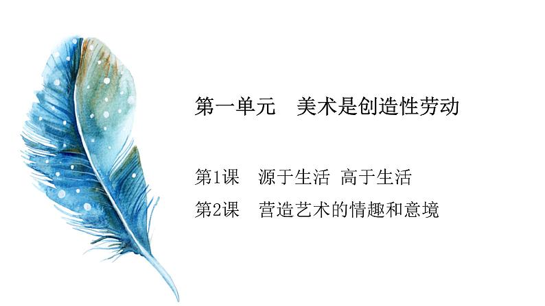 第一单元第1课《源于生活 高于生活》课件第3页