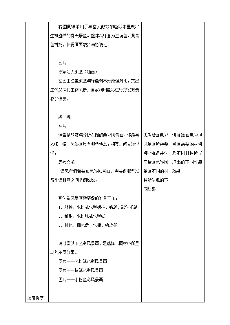 第八课《色彩风景画》课件+教案02