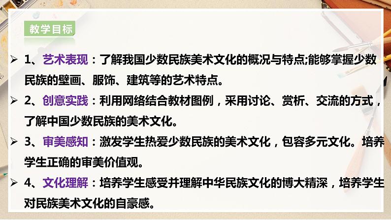 【人教版】九上美术  5.3《我国少数民族的美术文化》(课件+教案）02