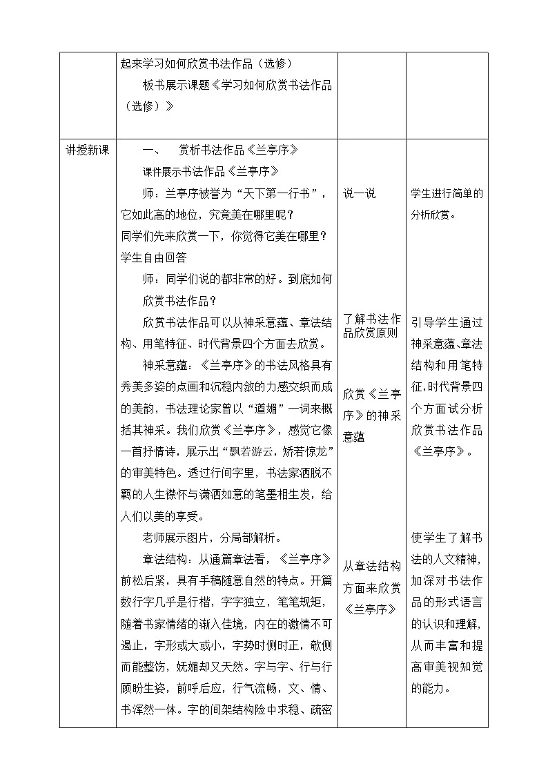 【核心素养】人美版美术八上 第14课《如何欣赏书法作品（选修）》课件+教案02