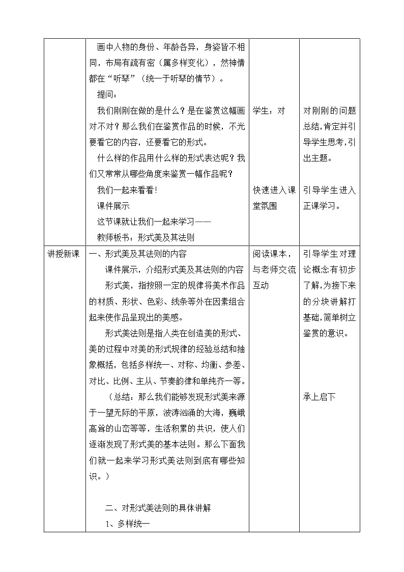 【核心素养】人美版美术九上 第1课《形式美及其法则》教案02
