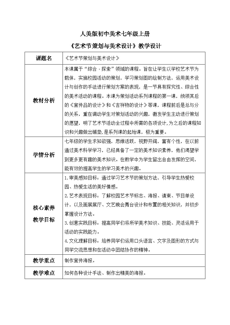 第9课《艺术节策划与美术设计》课件+教案01