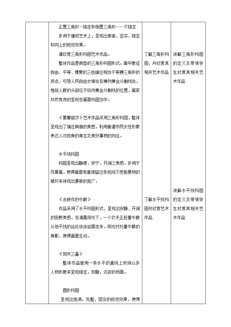 【人教版】八上美术  1.3《构图的作用》课件+教案02