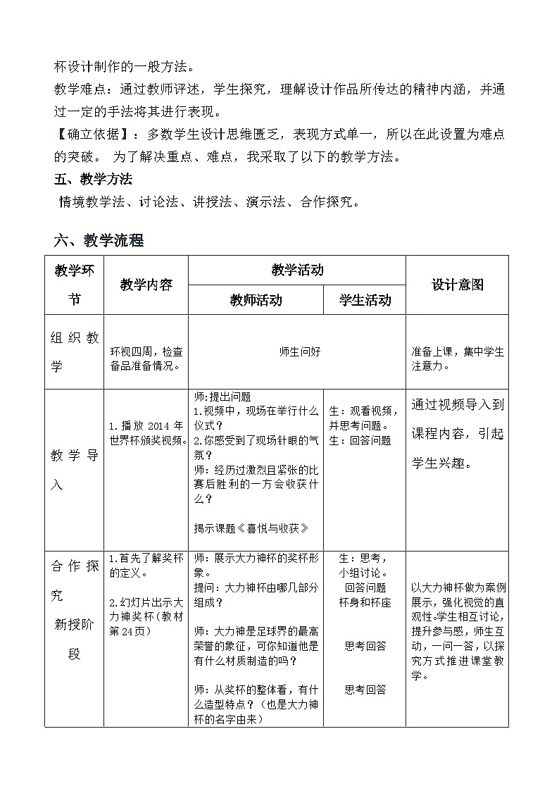人教版初中美术七年级下册 第三单元  第3课 喜悦与收获   教案第2页