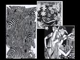 人民美术出版社初中美术九年级上册 6.黑白装饰画   课件2