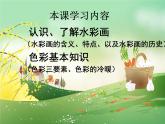 桂美版美术八年级下册 4.水与彩的艺术   课件1