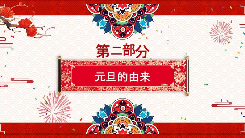 庆元旦迎新年PPT模板07