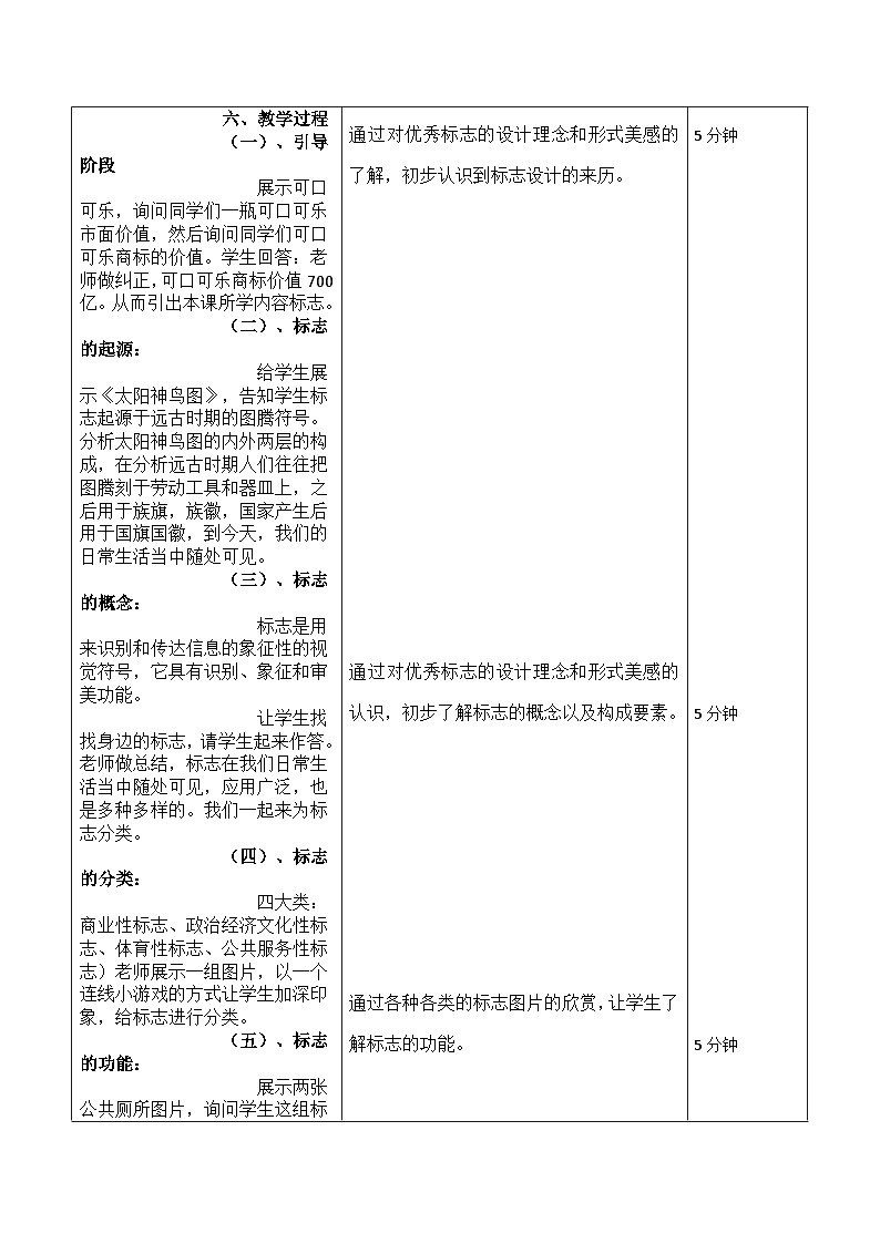 第三单元第1课　凝练的视觉符号　教案　  人教版初中美术七年级02