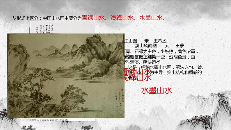 人美版八年级上册  中国山水画课件04