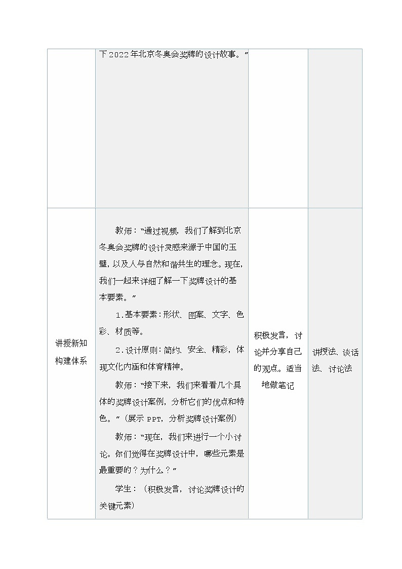 第三单元运动之美——第3课 奖牌设计（教学设计）2024—-2025学年人教版（2024）初中美术七年级上册第3页