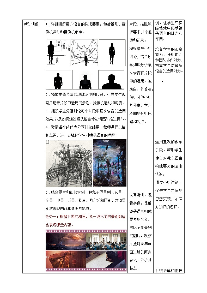【大单元教学】第五单元第1课《多变的镜头》教学设计（第1课时）第2页