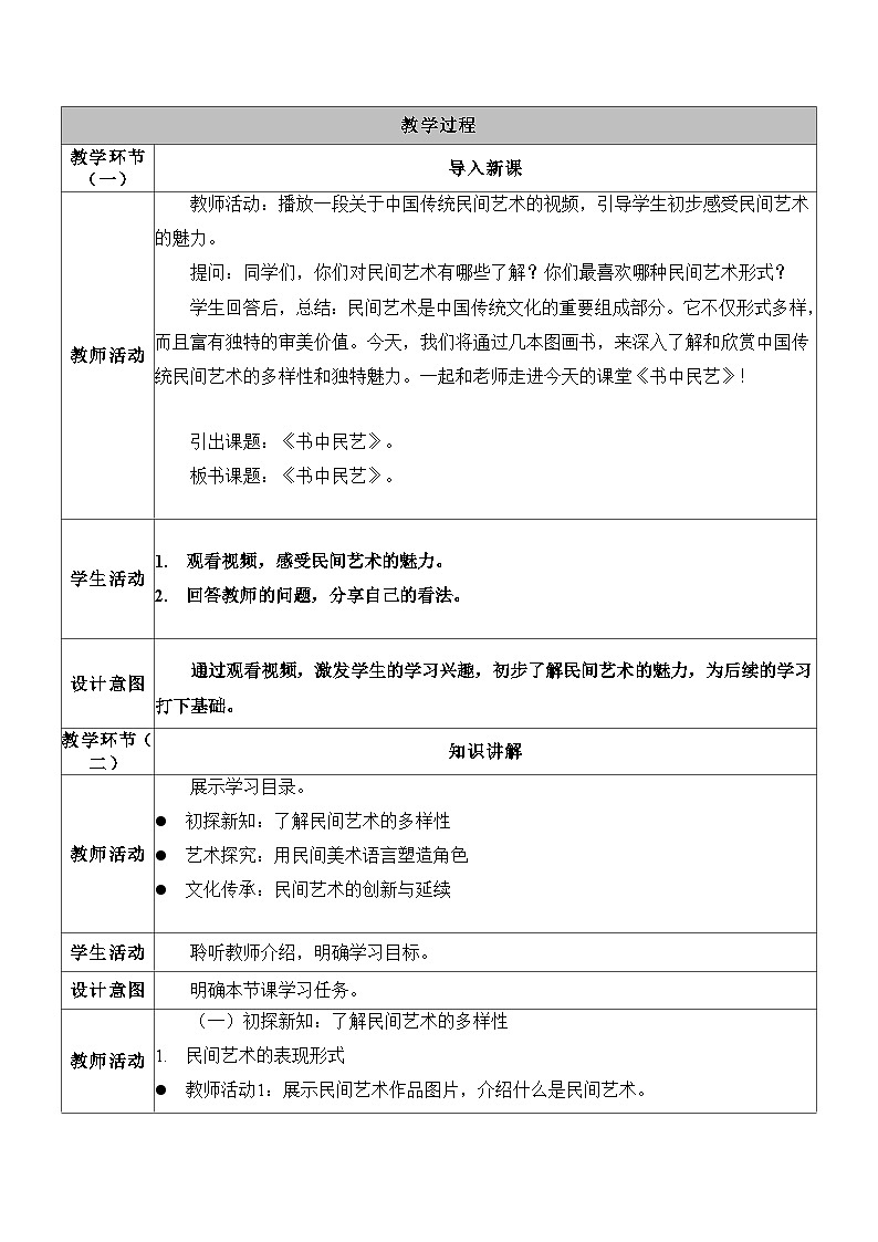 10.苏少七下书中民艺教学设计表格第3页