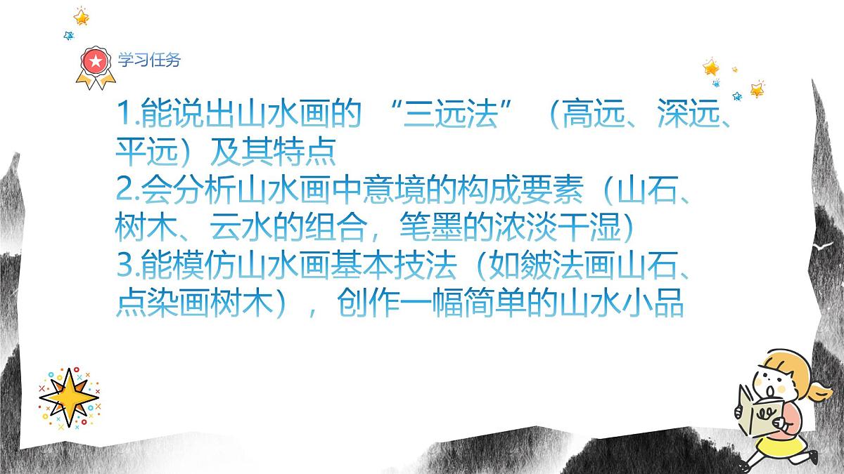 人教版八年级上册美术10《寄情山水》PPT课件第3页