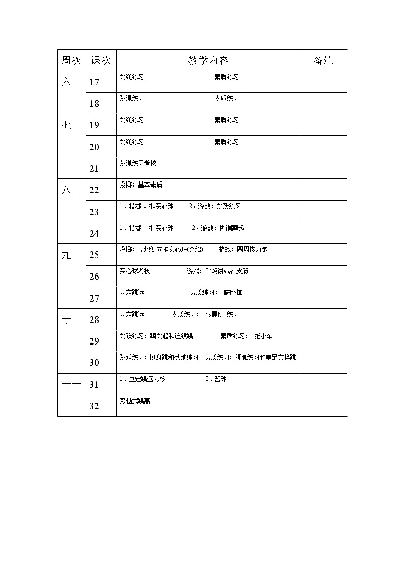 八年级体育教案48课时第3页