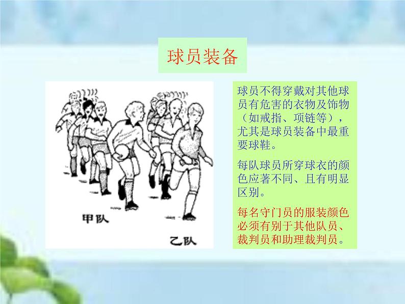 人教版八年级体育全一册-第3章足球足球比赛规则-课件06