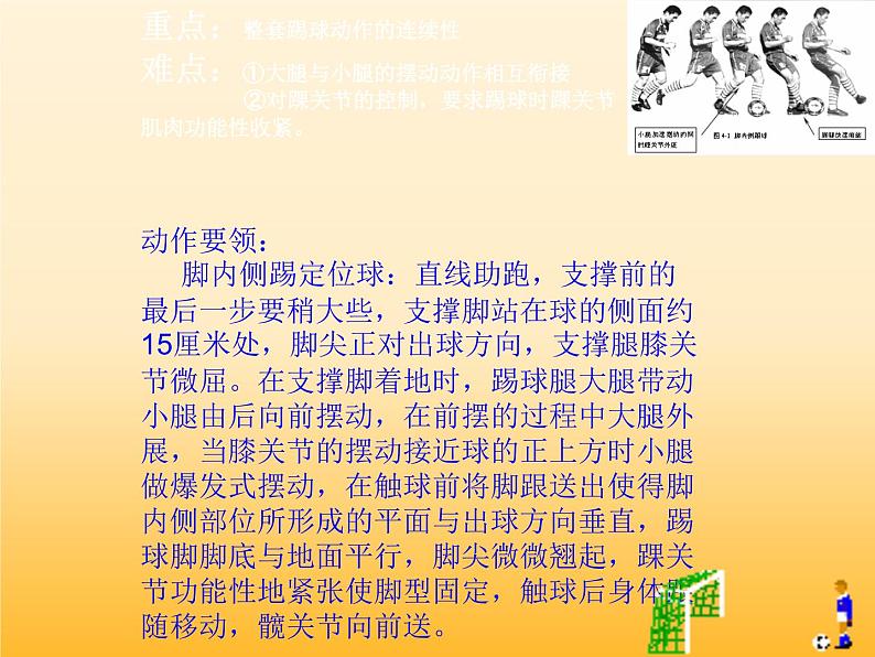 人教版七年级 体育与健康 第三章 足球：脚内侧踢球 课件第4页