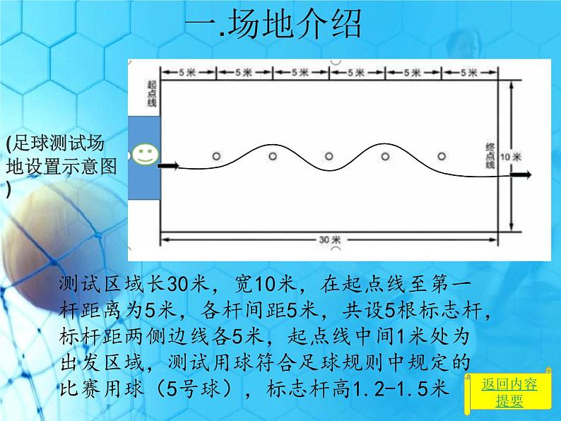 人教版初中体育与健康 九年级-第三章 足球-中考项目--足球运球过杆 课件04