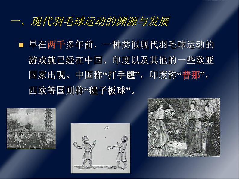 人教版初中体育与健康 九年级-第五章 羽毛球的起源与发展 课件03