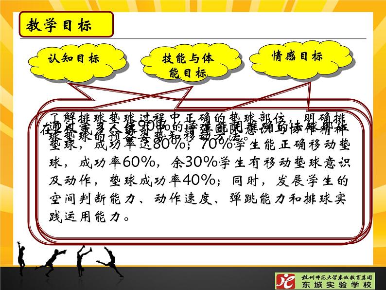 初中体育与健康 人教课标版 七年级 正面双手垫球 排球正面双手垫球PPT 课件07