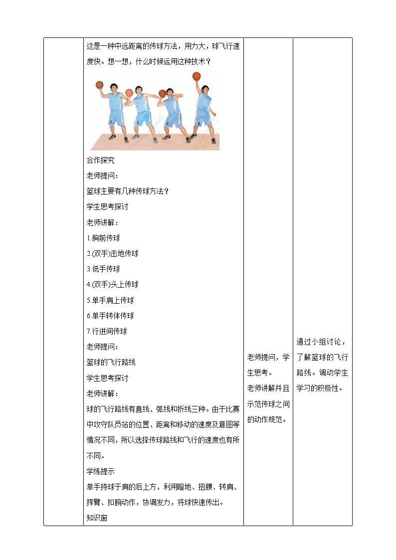 人教八年级 第四章《篮球》课件+教案03