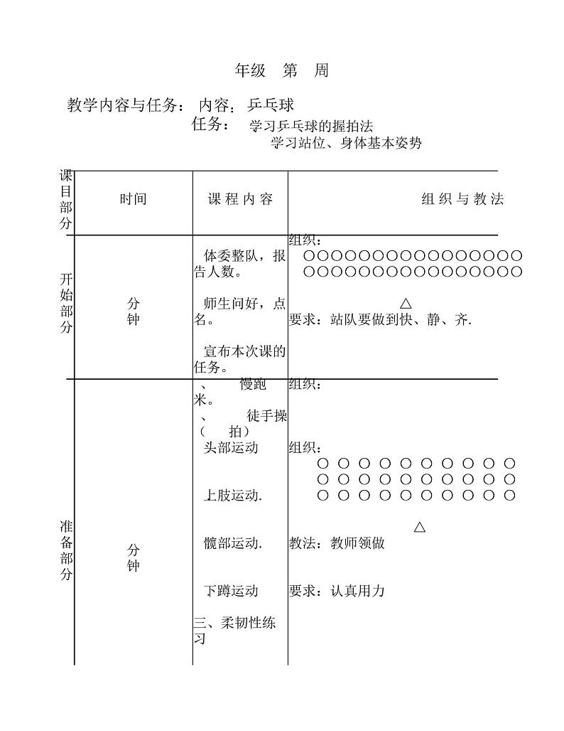 七年级第六章_乒乓球教案01