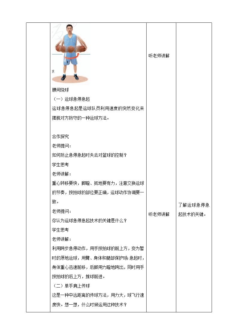 【掌控课堂】人教版  初中体育与健康 八年级 第四章《篮球》 教案第2页