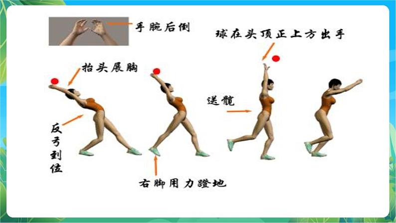 人教版八年级 体育与健康 第二章 正面双手头上前抛实心球课件02