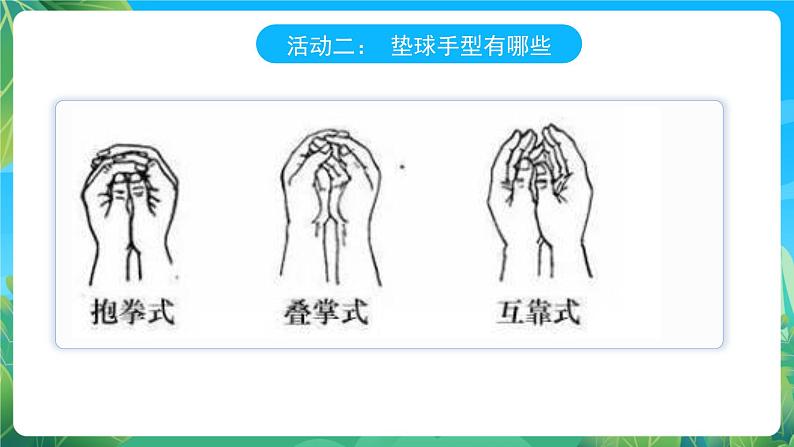 人教版八年级 体育与健康 第五章 排球——正面双手垫球技术 课件第6页